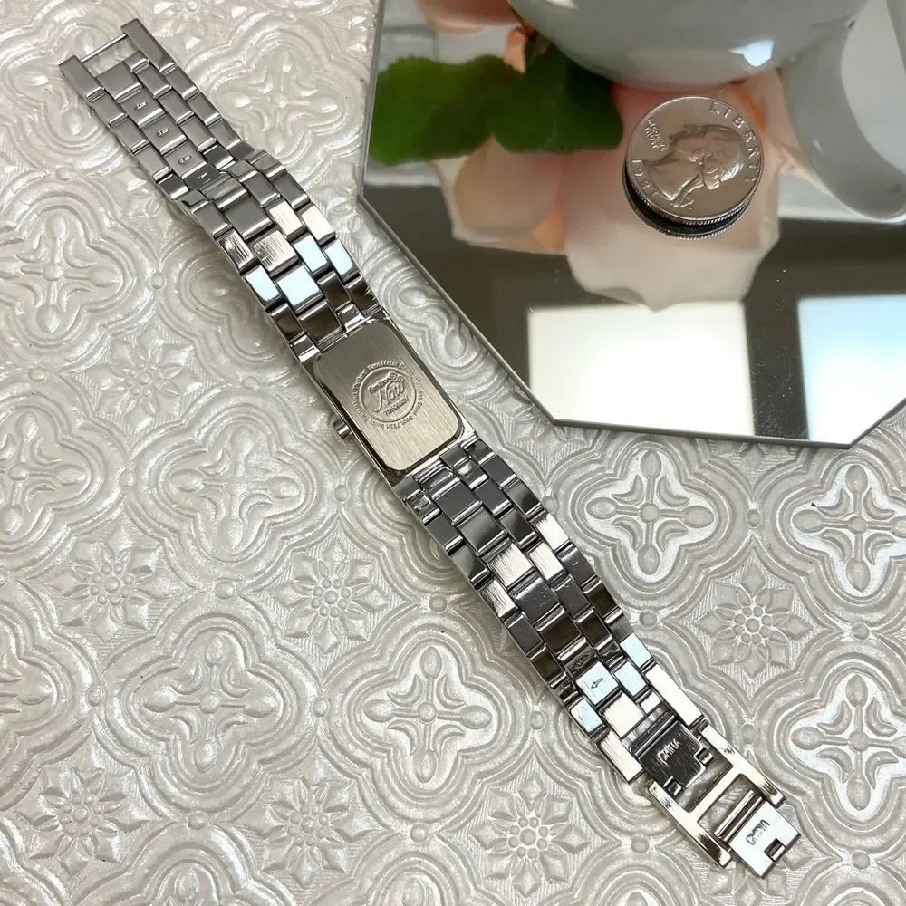 Armitron Now Multicolor Crystal Accented Silver-Tone Swiss Parts Dress Watch
